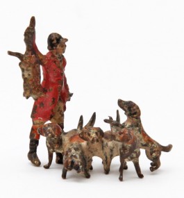 19th Century Hunter and Hounds with Kill