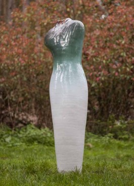 Green and White Dress by Andrew Flint at The Sculpture Park