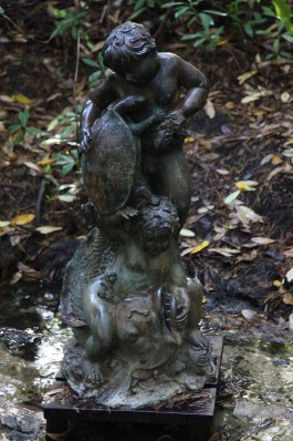 Two Boys , Tortoise and Fish (Water Fountain) by Anon. Unknown at the sculpture park