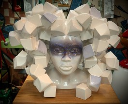 Rene White Cubes by David Millidgeat The Sculpture Park