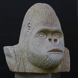 Gorilla Bust by Ed Harrison at The Sculpture Park 