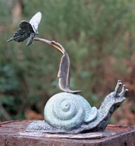 Snail Feather and Butterfly by Frank Edmunds