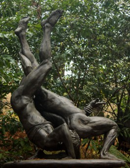 Wrestlers by Ian Rank-Broadley at The Sculpture Park