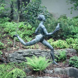 Messenger with Bird by Janis Ridley at The Sculpture Park