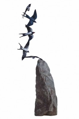 Flight of 5 Swallows by Joel Walker at The Sculpture Park