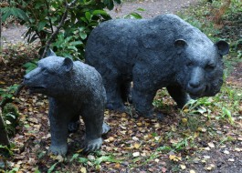 Two Bears by Anon Unknown at the sculpture park