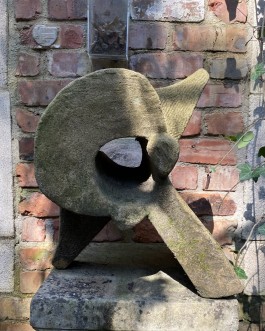 Vertebrae (stone) by Tim Threlfall at The Sculpture Park