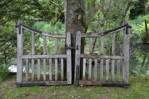 A Pair of Wooden Gates by Anon Unknown at The Sculpture Park