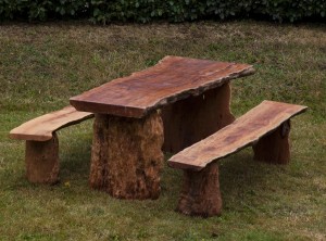 Root Table and Benches by Anon. Unknown