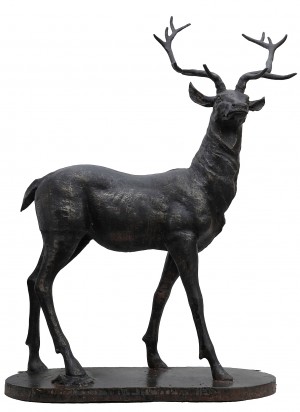 Lifesize Figure of a Stag by Anon Unknown at The Sculpture Park