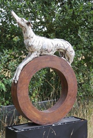 Greyhound on Circle by Brendan Hesmondhalgh