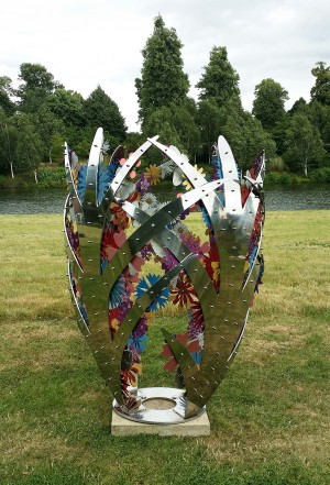 Bud - meadow flowers by Ruth Moilliet at The Sculpture Park