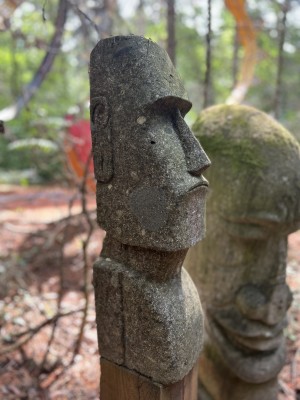 Easter Island Heads at The Sculpture Park