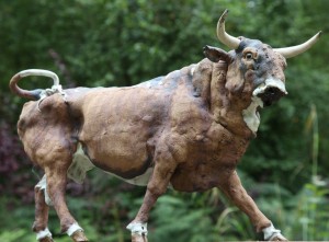 Bull Walking by Elaine Peto
