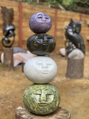 Faces Of The World by Biggie Chikodzi at The Sculpture Park