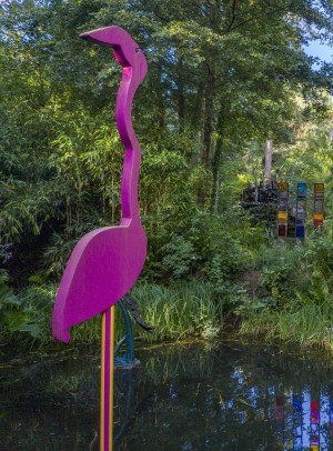 Giant Flamingo by Pierre Diamantopoulo at The Sculpture Park