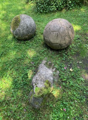 Football/Tennis ball by Jane Rickards at The Sculpture Park