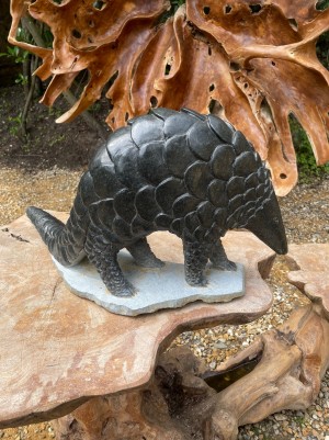 Pangolin by Godfrey Kurari at the sculpture park