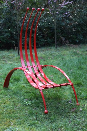 Fork Chair Red by Ian Gill