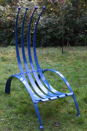 Fork Chair Blue by Ian Gill