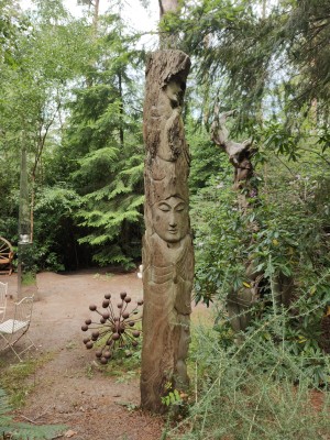 Totem Heads by Anon Unknown at The Sculpture Park