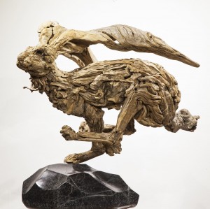 Running Hare by James Doran Webb at The Sculpture Park