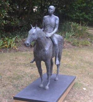 Man and Horse by Janis Ridley at The Sculpture Park