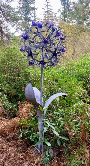 Purple Sensation Allium by Jenny Pickford at The Sculpture Park