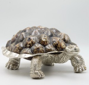 Silvered Tortoise & Limpet Shells by Anon. Unknown