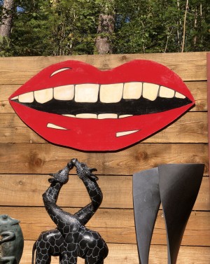 Big smiling Lips by Jenna Fox at The Sculpture Park