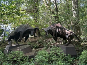 Bulls by Maria Bayardo at The Sculpture Park