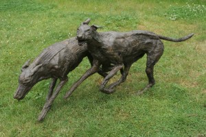 Running Lurchers by Marjan Wouda at The Sculpture Park