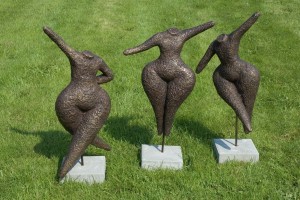 Freedom of Movement I, II, III by Mieke DeWeerdt at The Sculpture Park