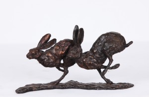 Two Hares by Paul Jenkins at The Sculpture Park