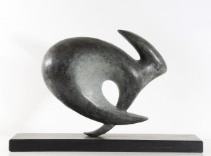 Running Hare by Sarah Lewington at The Sculpture Park