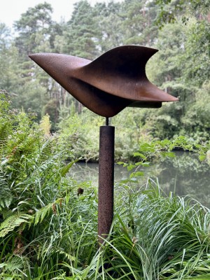 Bird in Flight by Woodcutter at The Sculpture Park