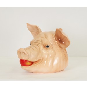 Rare Goebel Porcelain Butcher's Shop Pig's Head by Anon. Unknown at the sculpture park