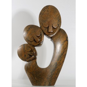 Family of Three by Cuthbert Tendai at The Sculpture Park