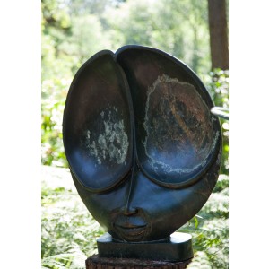 Moon Head by Godfrey Kurari at The Sculpture Park