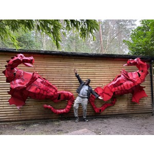 Welsh Dragons by J. Green at The Sculpture Park