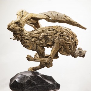 Running Hare by James Doran Webb at The Sculpture Park