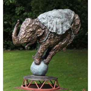 Elephant on Ball by Jim Unsworth