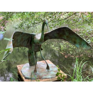 Landing Heron by Piers Mason at The Sculpture Park
