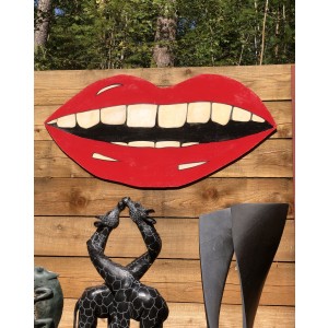 Big smiling Lips by Jenna Fox at The Sculpture Park