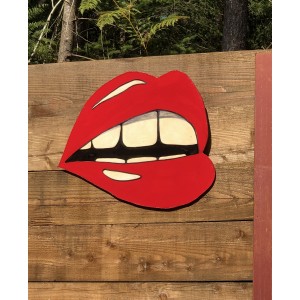 Lips 104 – Sideways smirk by Jenna Fox at The Sculpture Park