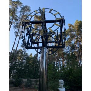 Big Time! A Monumental Skeleton Clock at The Sculpture Park