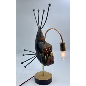 Angler Fish Table Lamp by Nik Burns at The Sculpture Park