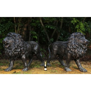 Standing Lions by Anon Unknown at The Sculpture Park