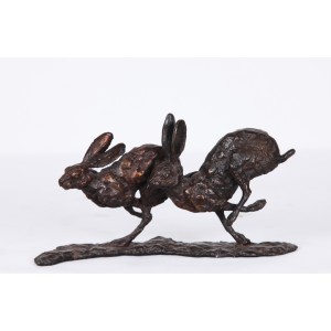 Two Hares by Paul Jenkins at The Sculpture Park