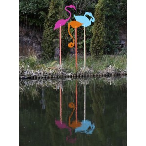 3 Flamingo's by Pierre Diamantopoulo